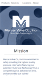 Mobile Screenshot of mercervalve.net